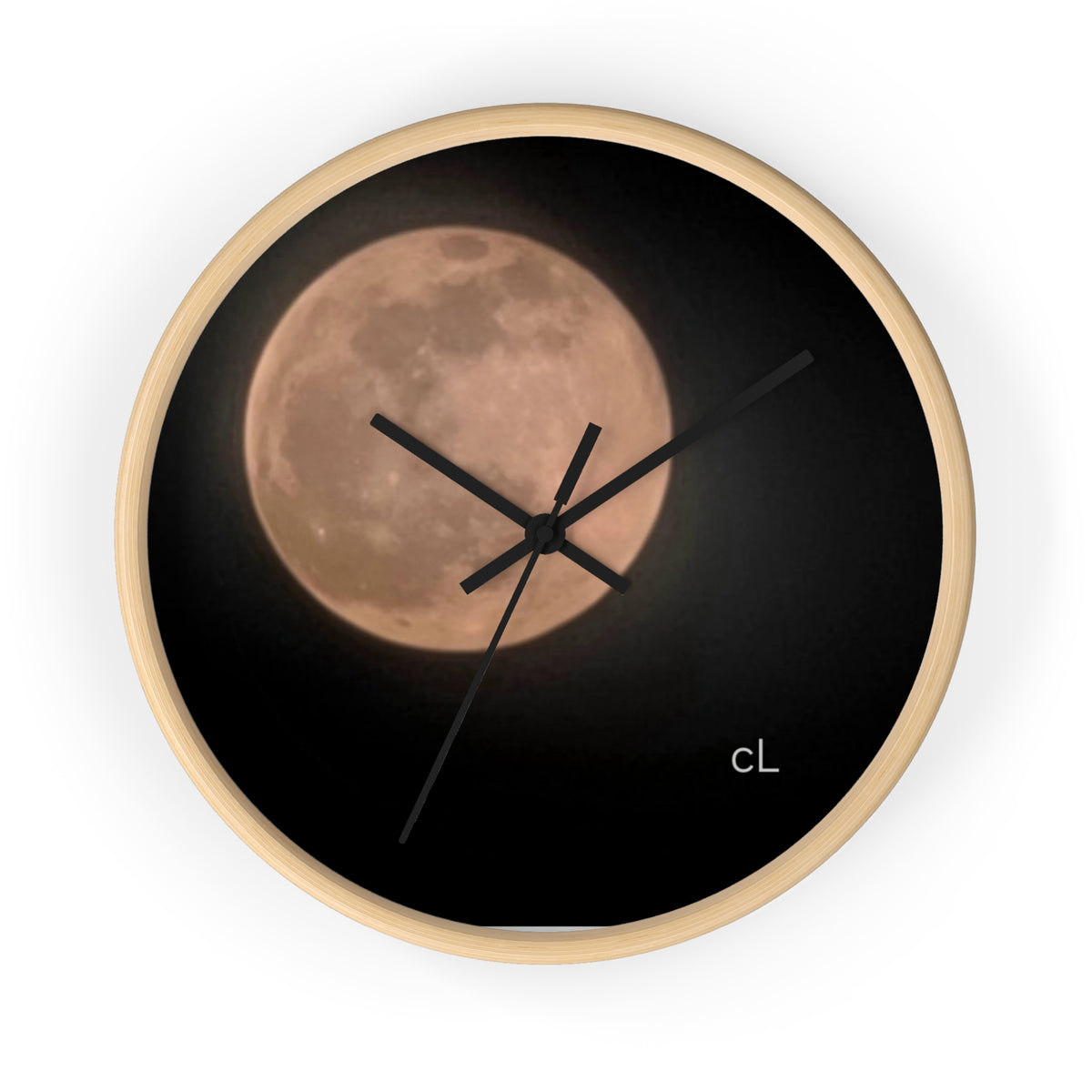 Moonlight Full Moon Wall Clock