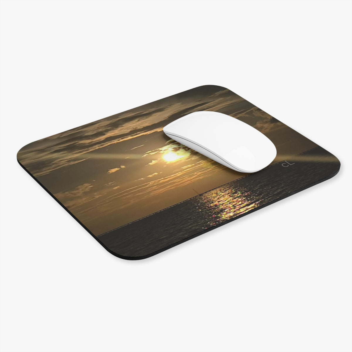 Sunset Ocean Mouse Pad – Serene Coastal Desk Accessory