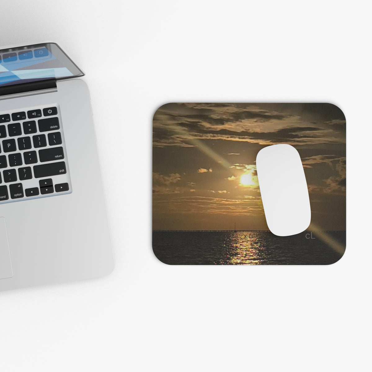 Sunset Ocean Mouse Pad – Serene Coastal Desk Accessory