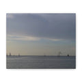 Sailboat Horizon Canvas Print — Matte Stretched Seascape Wall Art