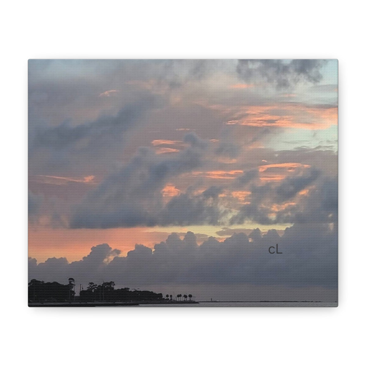 Sunset Coastal Canvas Print — Matte Stretched Wall Art