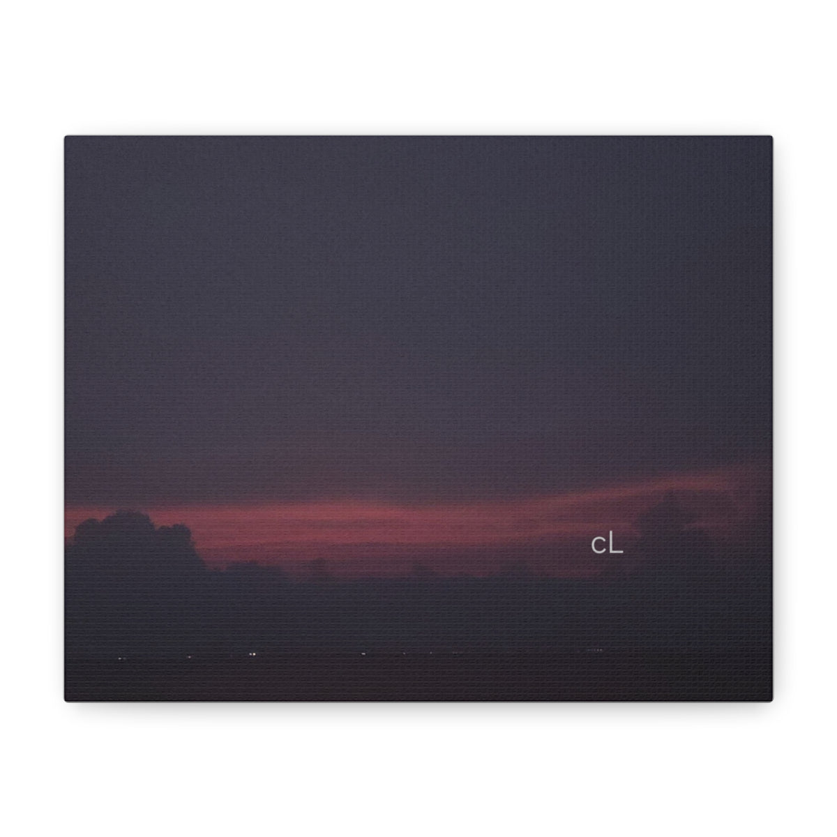 Moody Sunset Landscape
