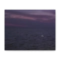 Purple Ocean Sunset Matte Canvas Print — Stretched 1.25"